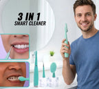 3 in 1 Dental And Face Cleaner & Scrubber Electric Toothbrush (Green)