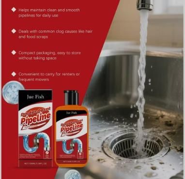 Clearing Blockage Descaling Deodorizing Pipeline Unclogging Agent 100 ml (Pack of 1)