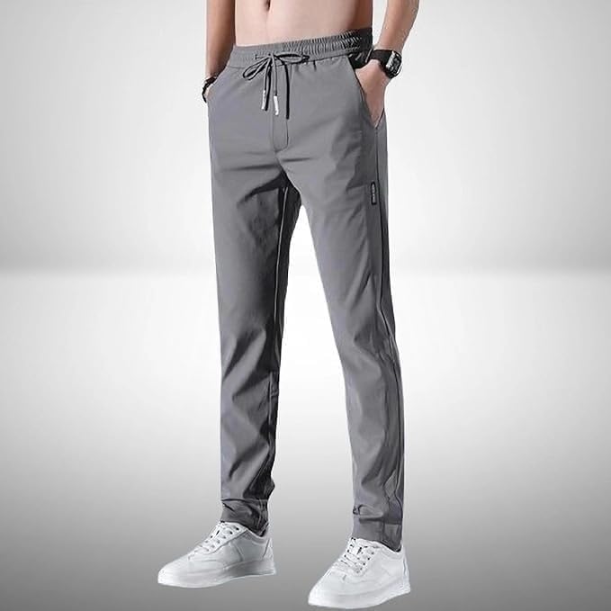 Men’s Lycra Solid Track Pants Combo (Pack of 2)