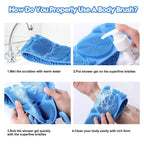Back Scrubber for Shower Silicone Body Scrubber