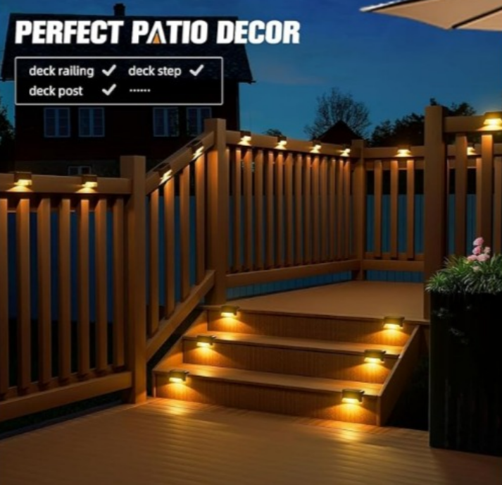 Solar deck lights (Pack of 4)