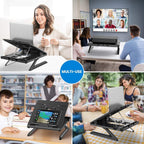 Adjustable Laptop & Smartphone Stand — Portable, Foldable, Multi-Device