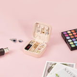 Leather Small Jewelry Box, Travel Portable Jewelry Case For Ring, Pendant, Earring, Necklace, Bracelet
