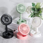 Foldable USB Desk Fan — Rechargeable, 3 Speeds, Silent