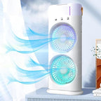 Spray Desk Fan — USB Rechargeable Mist Fan for Instant Cooling