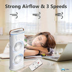 Spray Desk Fan — USB Rechargeable Mist Fan for Instant Cooling