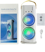 Spray Desk Fan — USB Rechargeable Mist Fan for Instant Cooling