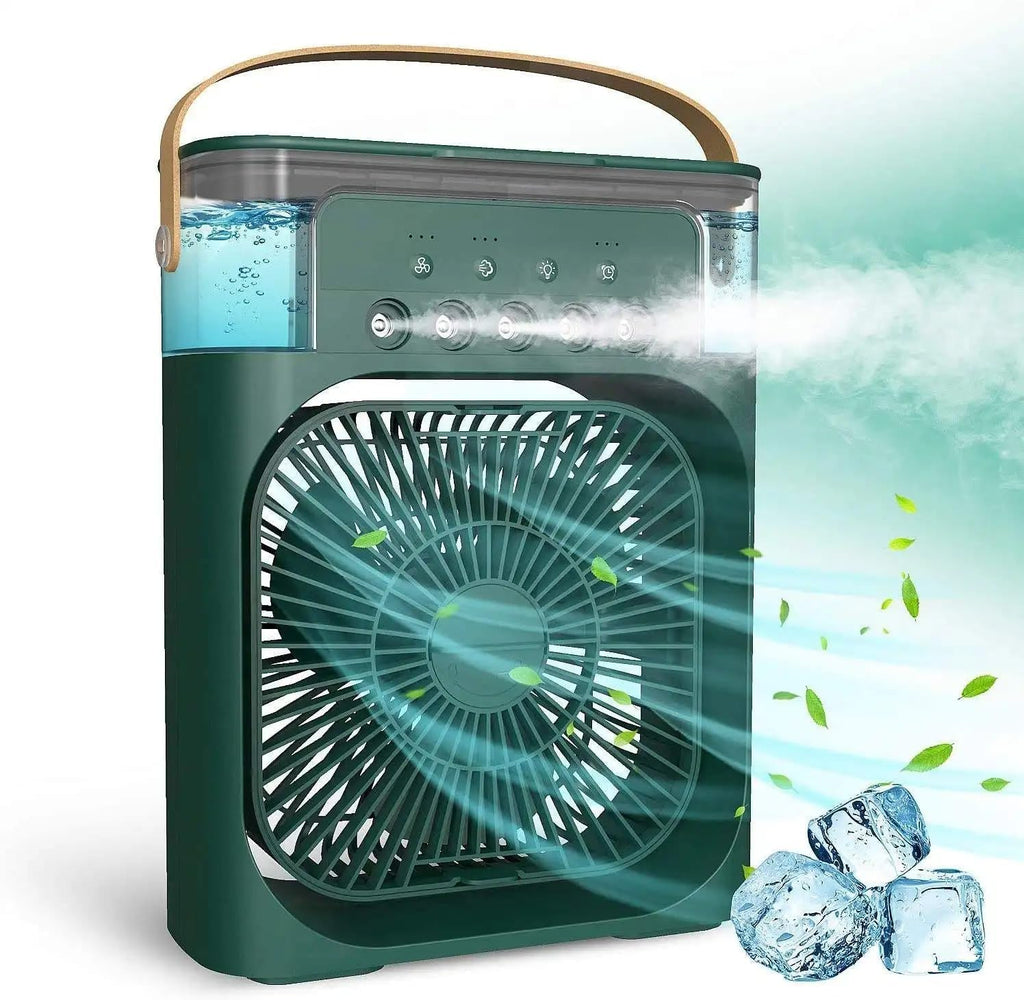 Air cooler product box and accessories included, USB cable and instruction guide, India delivery