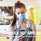 Portable Neck Fan, Hands Free Bladeless Fan
