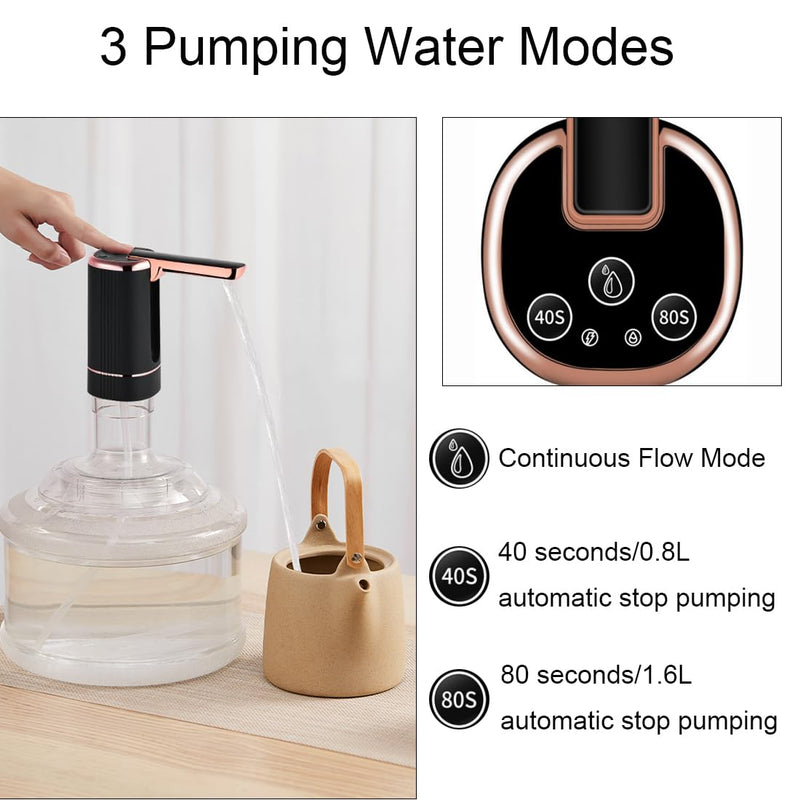 Water Bottle Dispenser, Foldable Electric Water Bottle Pump